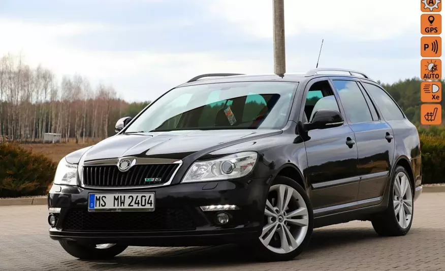 Skoda Octavia RS 170KM 2.0TDI Common Rail Skóry Ksenon Nawigacja Manetki zdjęcie 