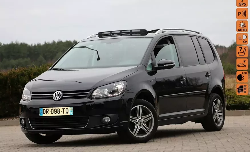 Volkswagen Touran 7osobowy Panorama Dach Ledy Bi-Ksenon Navi Pdc Tempomat CUP zdjęcie 