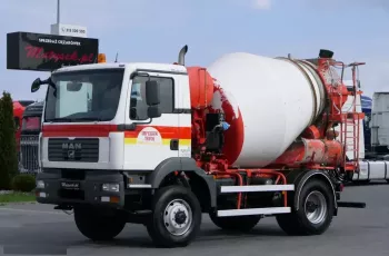 MAN TGM 13.280 / 4 X 4 / BETONOMIESZARKA - 4 M3 / IMER / AUTOMAT /