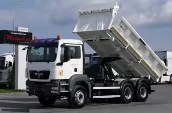 MAN TGS 33.360 / 6X4 / 2 STRONNA WYWROTKA / HYDROBURTA / MEILLER KIPPER / MANUAL + COMFORTSHIFT /