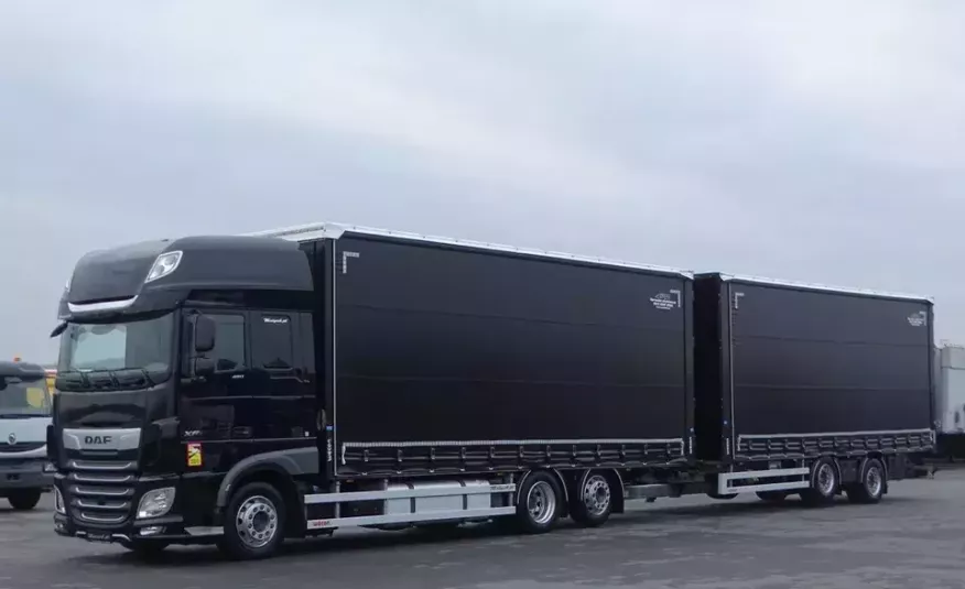 DAF XF 480 / ZESTAW TANDEM 120 M3 / PRZEJAZDOWY / 7.75 M + 7.75 M / WECON / zdjęcie 