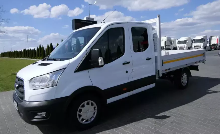 Ford TRANSIT TREND 2.0 / 130 KM / DOKA - 7 MIEJSC / PAKA - DŁ: 3.2 M / 2020 R / zdjęcie 