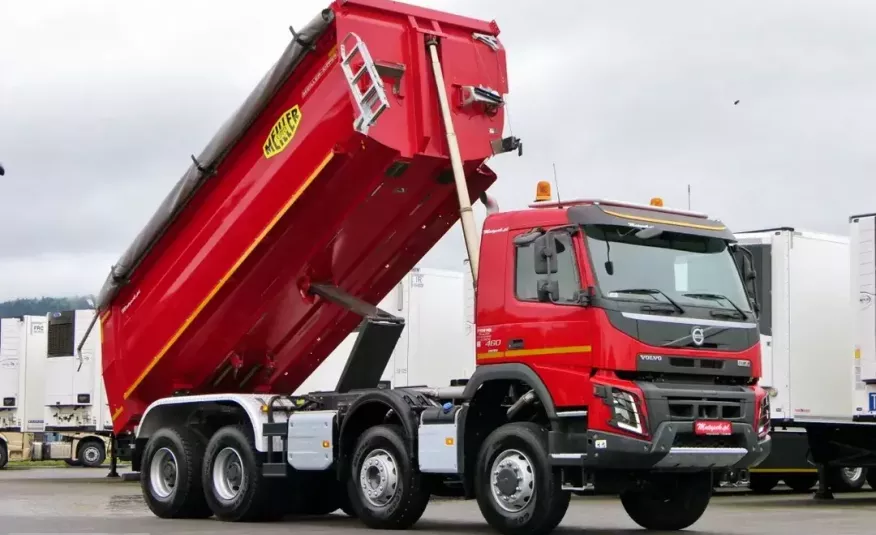 Volvo FMX 460 / 8 X 6 / WYWROTKA / JAK NOWA / TYLNOZSYP / MEILLER KIPPER / 18 TYS KM / zdjęcie 