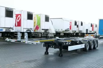 Wielton NACZEPA PODKONTENEROWA / NOWA - 2023 R / ROZSUWANY TYŁ I PRZÓD / UNIWERSALNA / OŚ PODNOSZONA /