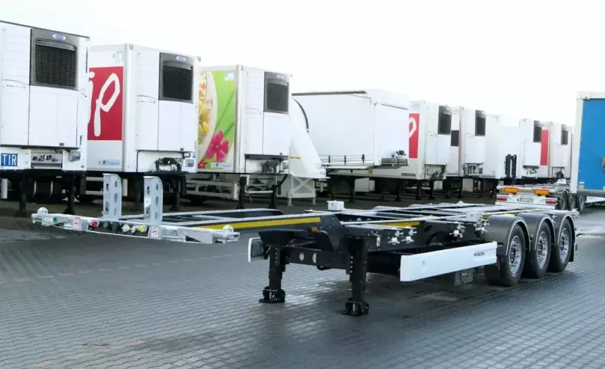 Wielton NACZEPA PODKONTENEROWA / NOWA - 2023 R / ROZSUWANY TYŁ I PRZÓD / UNIWERSALNA / OŚ PODNOSZONA / zdjęcie 