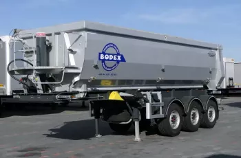BODEX WYWROTKA - 51 M3 / MULDA ALUMINIOWA / KLAPO-DRZWI / SAF / OŚ PODNOSZONA /