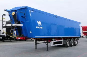 Wielton WYWROTKA - 62 M3 / MULDA ALUMINIOWA / OŚ PODNOSZONA /