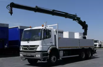 Mercedes AXOR 2633 / 6X4 / SKRZYNIOWY - 6.45 M + HDS HIAB 144 - 10.4 M / PILOT / ROTATOR / MANUAL /