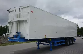 BENALU WYWROTKA /75m3 / ALUMINIOWA/ OSIE MERCEDES / PLANDEKA