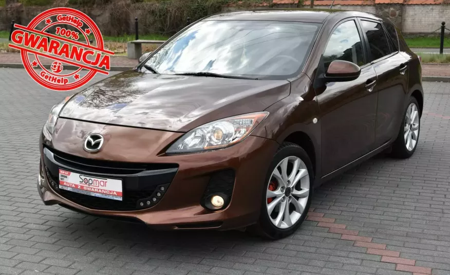 Mazda 3 1.6 BENZYNA Gaz 105KM 2013r. lift TEMPOMAT Isofix Bogata wersja zdjęcie 