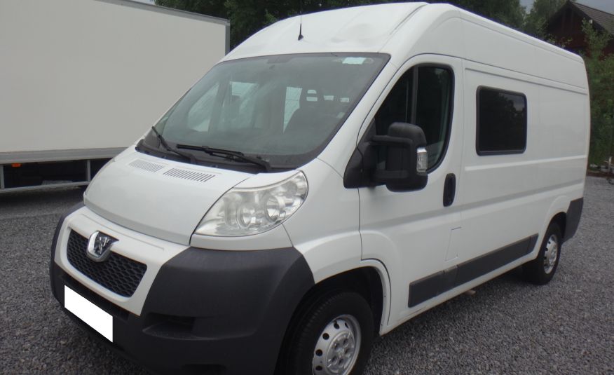 Peugeot BOXER brygadówka doka dubel kabina 7-osób składana ławka 2012rok zdjęcie 