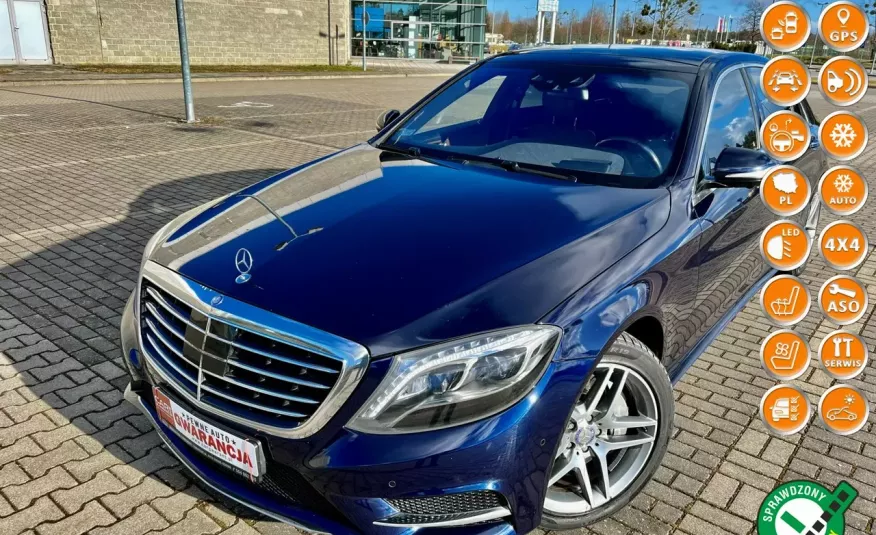 Mercedes S 350 long 4-matic najbogatsza konfiguracja bezwypadkowy serwis 1 rok gwaran zdjęcie 