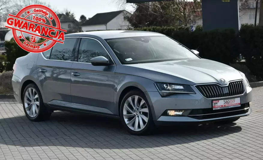 Skoda Superb 2.0TDi 150KM DSG 2015r. SALON BiX LED NAVi HAK Rolety zdjęcie 