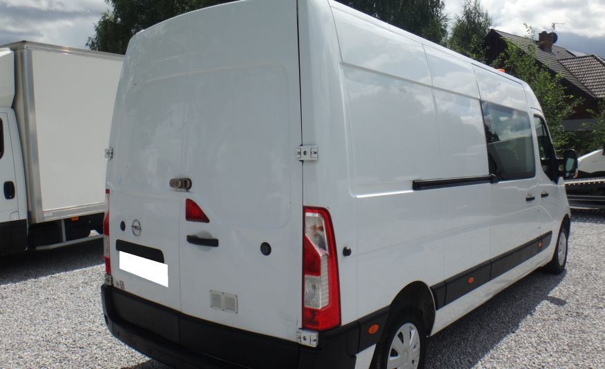 Opel LIFT MOVANO L3H2 MAX brygadówka doka dubel kabina 7-osób klima 2018rok 150KM zdjęcie 