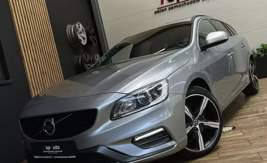 Volvo V60 R -design lift 2.0 d 200KM PERFEKCYJNY automat BEZWYPADKOWY zdjęcie 