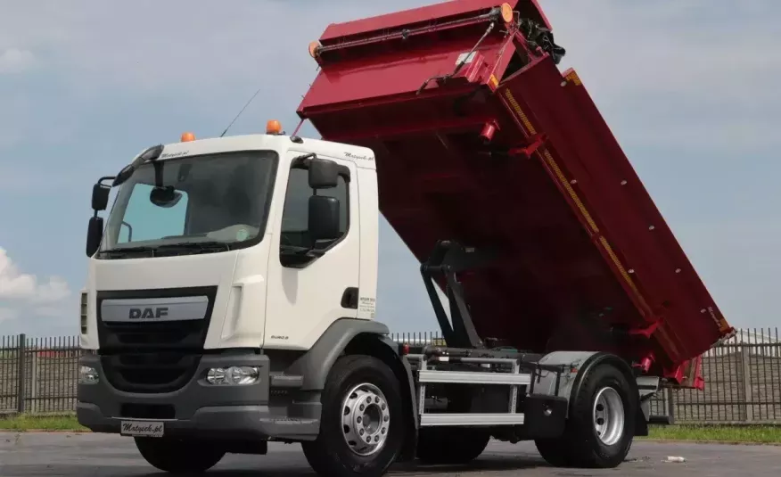 DAF LF 310 / 4X2 / WYWROTKA 2 STRONNA / HYDROBURTA / MANUAL / EURO 6 / zdjęcie 