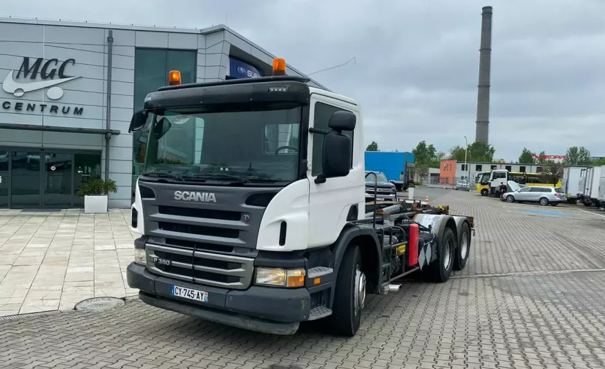 Scania P380 6X4 Marrel 6x4, marrel, hakowiec, z francji, w pełni sprawny, dobre opony zdjęcie 