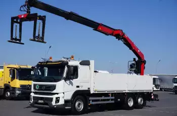 Volvo FMX / 370 / 6 X 2 / SKRZYNIOWY + HDS / HMF 2000 L3 / OŚ SKRĘTNA / CHWYTAK