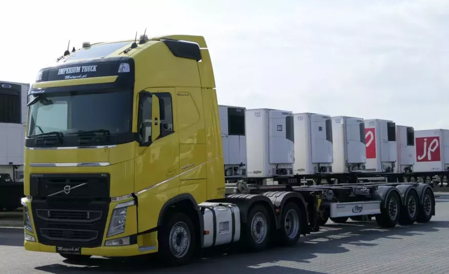 Volvo FH 500 / 6X2 / PUSHER / 56 TON + FLIEGL / PODKONTENEROWA / 2021 R / UNIWERSALNA / ROZSUWANA / zdjęcie 