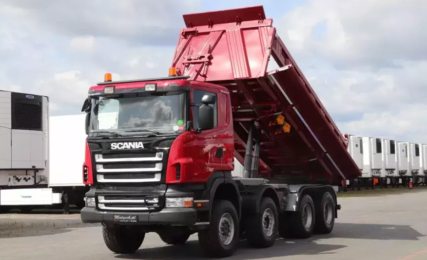 Scania R 420 / 8X6 / 3 STRONNA WYWROTKA / HYDROBURTA / / zdjęcie 