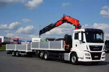 MAN TGS / 26.440 / E 6 / SKRZYNIOWY + HDS / FASSI F 275 / WYSIĘG 16.85 M / ZESTAW
