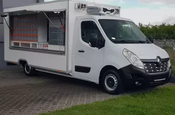 Renault Master SKLEP FOODTRUCK KONTENER NISKOPODŁOGOWY BAR KLIMA AUTOSKLEP