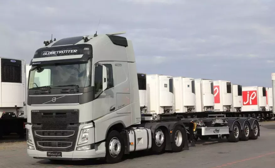Volvo FH 540 / 6X2 / PUSHER / 60 TON + FLIEGL / PODKONTENEROWA / 2021 R / UNIWERSALNA / ROZSUWANA / zdjęcie 