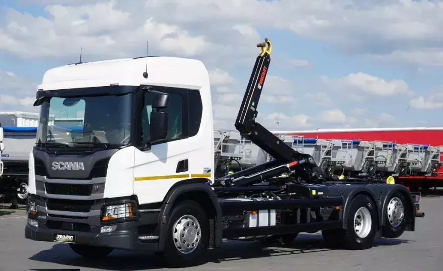 Scania P 410 / ACC / EURO 6 / HAKOWIEC / OŚ SKRĘTNA zdjęcie 