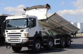 Scania P 400 / WYWROTKA 8 X 4 / 2 STRONNY WYWROT / ŁADOWNOŚĆ: 17 700 KG / HYDROBURTA / MANUAL /