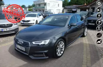 Audi A4 s-line Czarny sufit kamera Navi automat Chrom szyber kubełki pół skóra