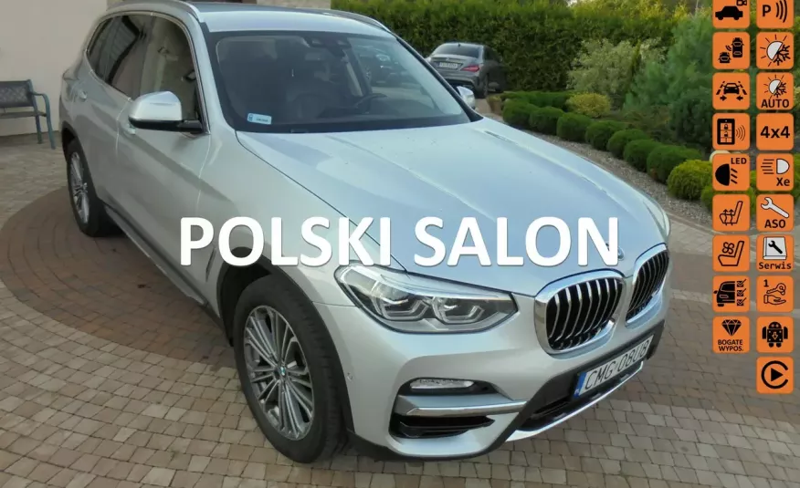 BMW X3 Salon Polska, niski przebieg zobacz wyposażenie-poniżej 40 foto-PIĘKNA zdjęcie 