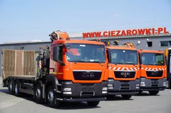 MAN TGS 35.360EEV 8×2 Laweta / Dźwig Hiab 166 E-2 HIDUO / udźwig 6500 kg / Pilot