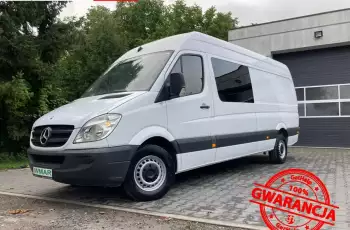 Mercedes Sprinter 2011 2.2 130 KM Brygadówka 7 osobowy Krajowy Klima Super stan