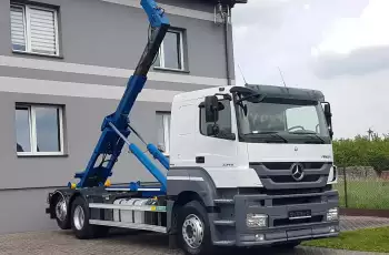 Mercedes AXOR ACTROS 2540 HAKOWIEC 3 OSIE 6x2 KLIMA HAKOWIEC SKIBICKI HKS-20 POD KONTENERY
