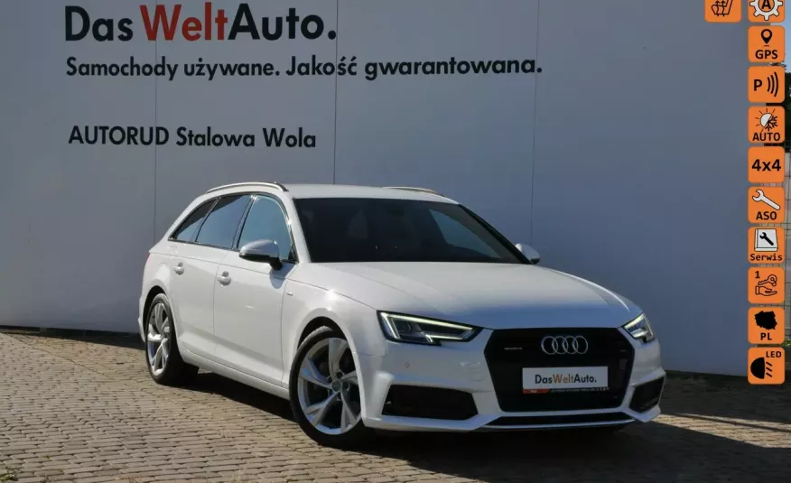 Audi A4 2.0TDI 190KM Quattro S-line S-tronic Navi El.Klapa Hak Gwar. Dealer FV zdjęcie 