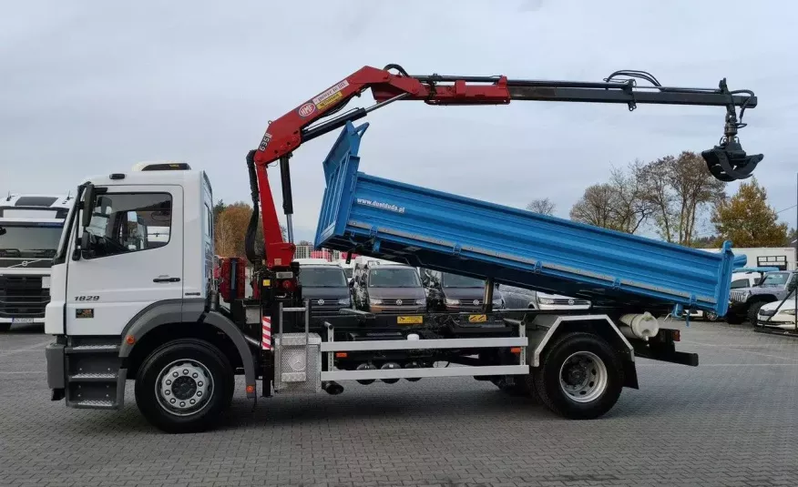 Mercedes AXOR 1829 4x2 Wywrotka 3 stronna / HDS HMF 635 Rotator zdjęcie 