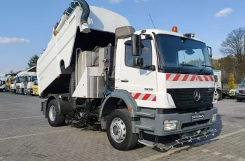 Mercedes AXOR 1828 Zamiatarka Uliczna Haller Universal Dwustronna