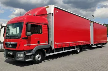 MAN TGL 12.250 E6 Zestaw Przestrzenny Tandem Przejazdowy