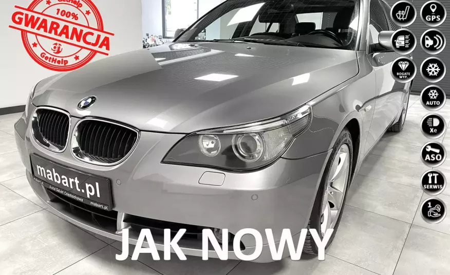 BMW 525 525i 218KM Navi Tempomat Skóry Xenon PDC przód tył Szyberdach NIEMIEC zdjęcie 