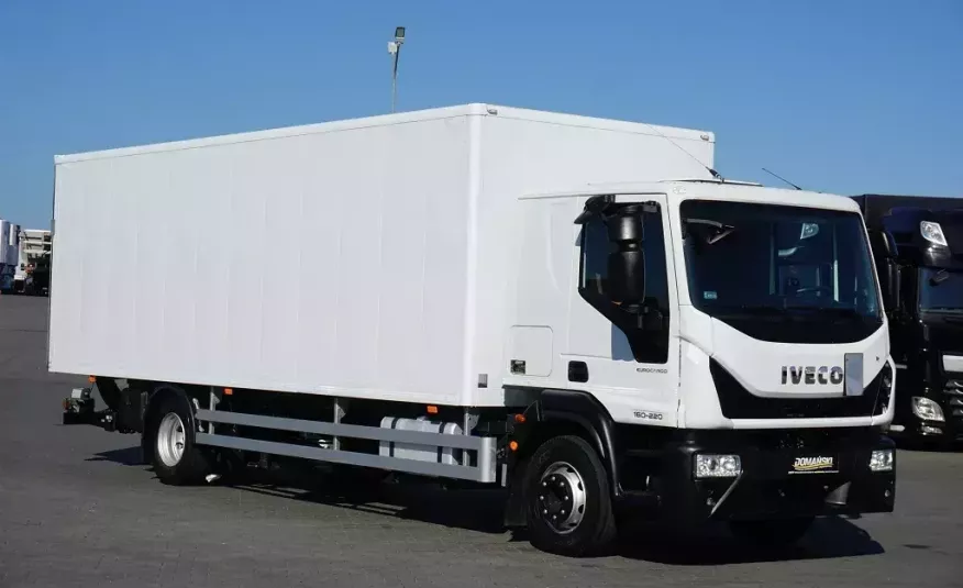 Iveco EUROCARGO / 160E22 / EURO 6 / KONTENER + WINDA / 18 PALET / ŁAD. 9203 KG zdjęcie 