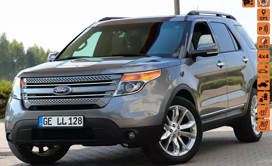 Ford Explorer 290KM 4x4 6osobowy Kamera Panorama System Pasa Wentyle Navi Skóry zdjęcie 