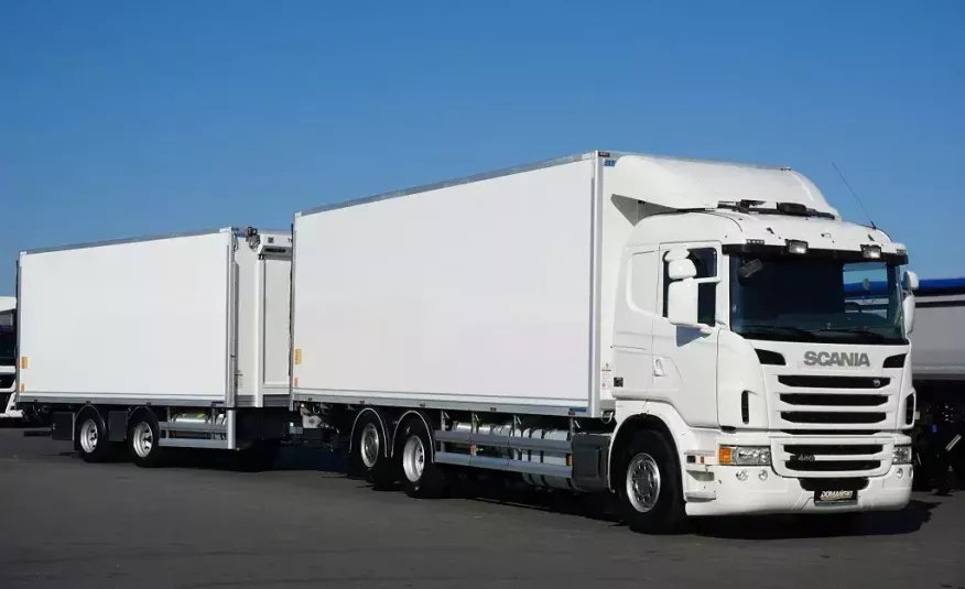 Scania G 440 / ZESTAW IZOTERMA + WINDA / 38 PALET / OŚ SKRĘTNA zdjęcie 