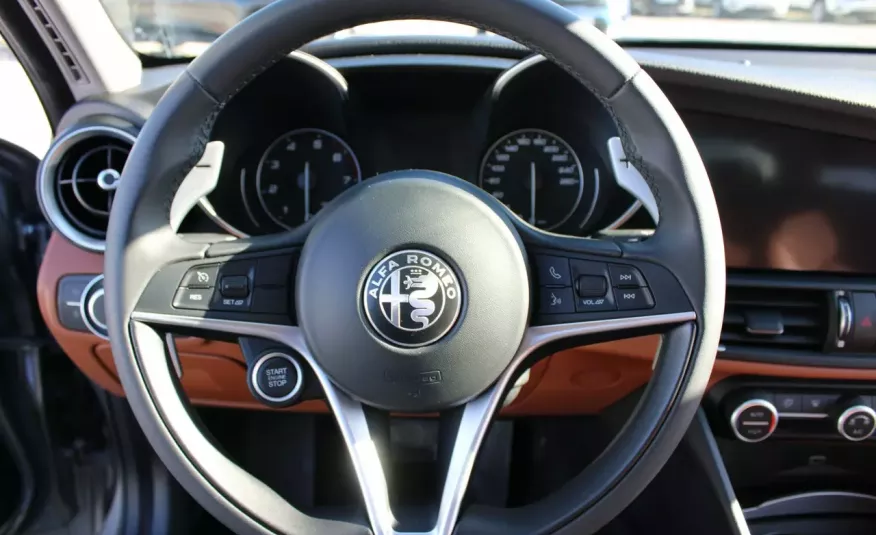 Alfa Romeo Giulia F-Vat, salon-pl, skóra, benzyna, gwarancja, Automat, Alu, I-właściciel zdjęcie 19