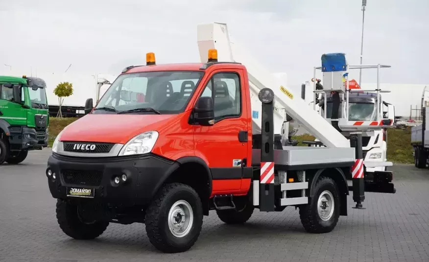 Iveco DAILY / 55S17W / 4 X 4 / PODNOŚNIK KOSZOWY / PALFINGER 14 M zdjęcie 