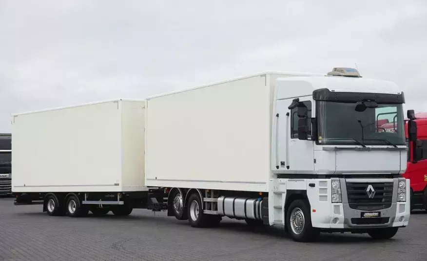 Renault MAGNUM / 480 DXI / E 5 / ZESTAW KONTENER / 38 PALET zdjęcie 