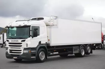 Scania P 410 / EURO 6 / CHŁODNIA + WINDA / 23 PALETY / OŚ SKRĘTNA / MAŁO UŻYWANA