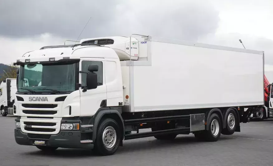 Scania P 410 / EURO 6 / CHŁODNIA + WINDA / 23 PALETY / OŚ SKRĘTNA / MAŁO UŻYWANA zdjęcie 