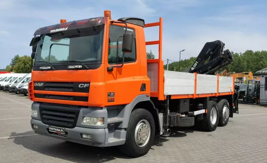 DAF CF 85.380 6x2 Oś Skrętna Skrzynia HDS HIAB 220C + Pilot zdjęcie 