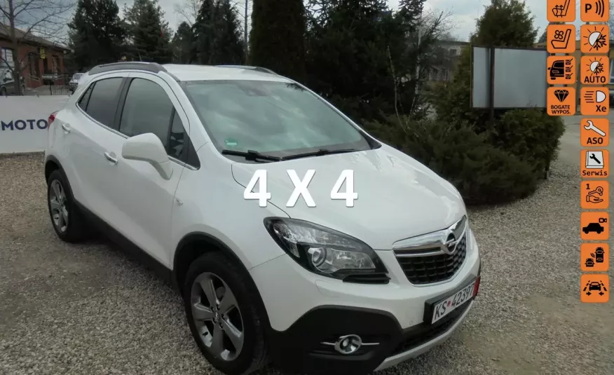Opel Mokka Bezwypadkowy , biała perła , opłacony-zobacz wyposażenie.4x4 -foto 40szt zdjęcie 
