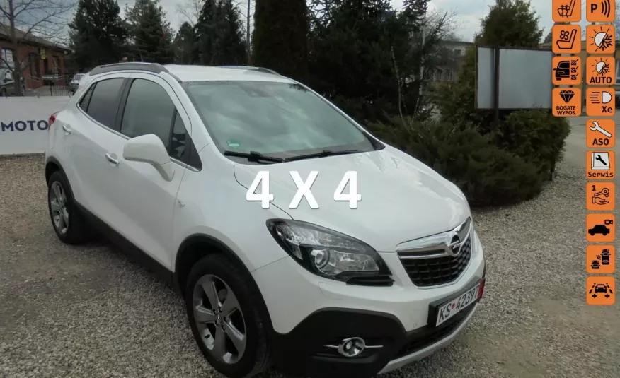 Opel Mokka Bezwypadkowy , biała perła , opłacony-zobacz wyposażenie.4x4 -foto 40szt zdjęcie 1